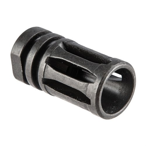 Sons of Liberty Gun Works A2 Flash Suppressor för .22 kaliber/5.56mm, med ½-28" gängor, ger effektiv dämpning av blixtrar för Mil-Spec AR-15s.