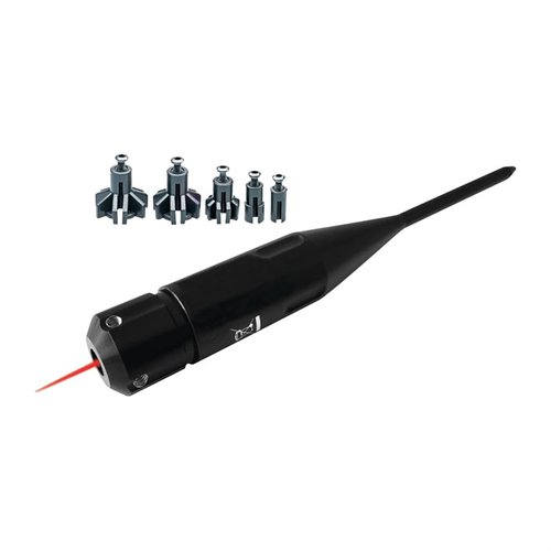 ARBORS LASER BORESIGHTER för kalibrar .22 till .50 ger snabb och exakt justering av ditt vapen, sparar tid och pengar med en kraftfull laser.