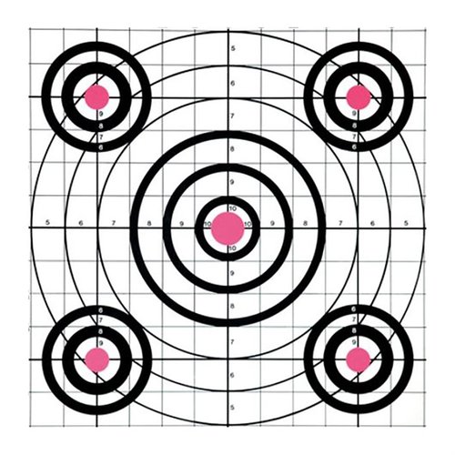 SCORE KEEPER BULL TARGETS med fluorescerande färger gör det lätt att se träffar, och har en inbyggd noteringssektion för att spåra viktiga data.