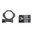 WEAVER 1"  SIX-HOLE PICATINNY RINGS, HIGH