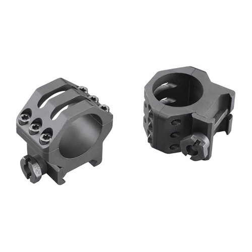 WEAVERs Six-Hole Picatinny Rings erbjuder maximal säkerhet med sex skruvar, Type-III anodisering, Torx-skruvar som inte strippar och fler höjdalternativ.