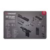 TEKMAT Pistol Gun Cleaning Mat skyddar din pistol under rengöring med en mjuk polyesteryta och en halkfri neoprenbotten för stabilitet och enkel rengöring.