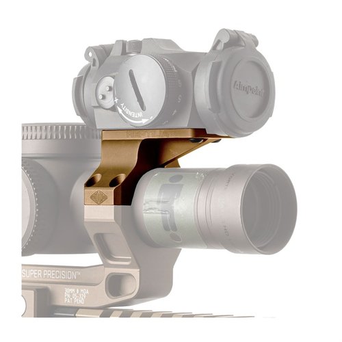 ROF-90 är en drop-in uppgradering för Geissele® Super Precision 30mm fäste, vilket möjliggör snabb övergång till AIMPOINT® Micro för nära mål.