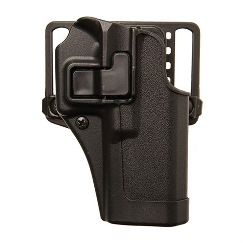 Blackhawk SERPA CQC-holster erbjuder säkerhet och smidig dragning för din pistol. Med Level 2 retention och snabb återholstering är den mycket mångsidig.