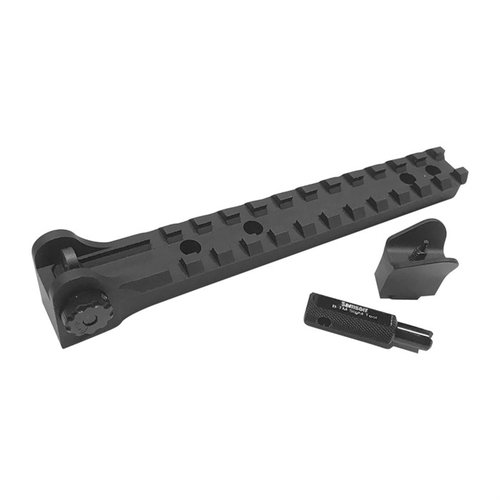 Samson B-TM Sights ger en högre siktyta för bättre komfort, är fullt justerbara för vind och höjd, och möjliggör montering av optik som co-witnessar.