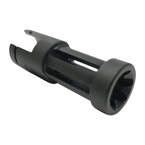 Denna FLASH HIDER för RUGER™ 10/22™ är enkel att installera utan gunsmithing och fästs med en enda set screw för att minska bländning.
