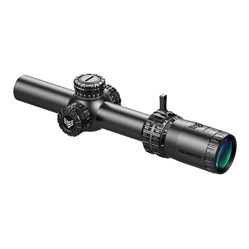 Swampfox Arrowhead 1-6X24mm SFP erbjuder låsningsbara turrets, upplysta retiklar, och en ljusare bild med utmärkt upplösning för självförsvar och duty-användning.