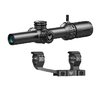 Swampfox Arrowhead 1-10X24 SFP erbjuder låsbara turrets, ett klart sikte och ett brett synfält, perfekt för självförsvar och professionell användning.