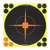 SHOOT-N-C® 8" Bullseye-targeter gör träffar lätta att se med sin fluorescerande färg, självhäftande baksida och inkluderade reparationslappar.