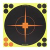 SHOOT-N-C® 12" Bullseye Targets gör dina träffar lätta att se med fluorescerande färger, självhäftande baksida och inkluderar reparationslappar.