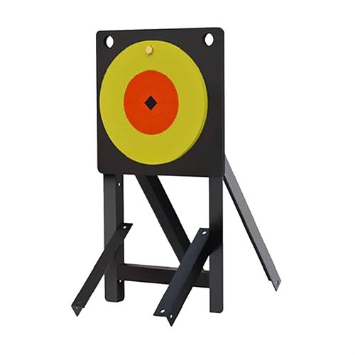LARGE CALIBER SPOILER ALERT TARGET är en 10-tums rund måltavla i AR500-material, ½ tum tjock, med en pulverlackad yta och en tydlig gul färg för omedelbar feedback.