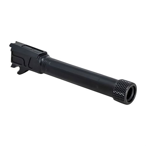 Faxons Match 9mm P365-lopp är tillverkat av stressrelaterat 416-R rostfritt stål, med Nitride-finish för ökad hållbarhet och precision utan gunsmithing.