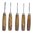 U.J. RAMELSON #106M SUB MINI STRAIGHT HANDLE WOODCARVING 5 PIECE SET
