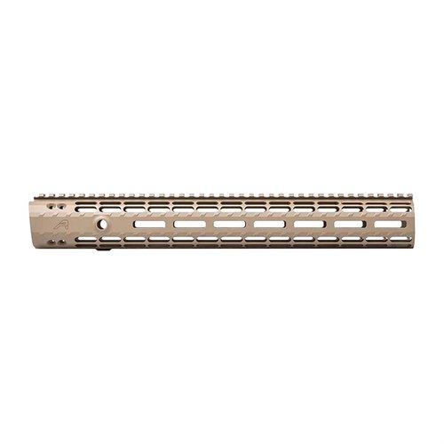 Aeros GEN-2 Enhanced M-LOK handguard för AR-15 erbjuder en lättviktsdesign med fri svävning, anti-rotation, scalloped rails och snabbkoppling för sling.