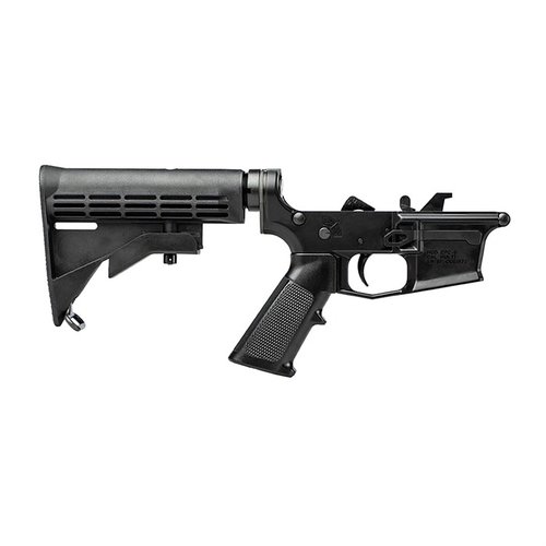 Aero Precision EPC-9 Complete Lower Receiver erbjuder en robust plattform med fläktad magasinbrunn, förstärkt avtryckarskydd och kompatibilitet med GLOCK.