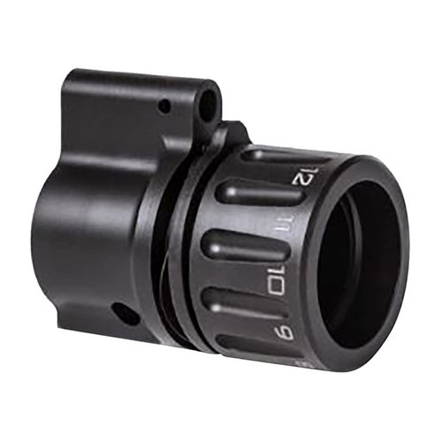RIFLESPEEDs justerbara gasblock ger enkel och exakt gasjustering för ökad tillförlitlighet, minskad rekyl och förbättrad precision, utan verktyg.
