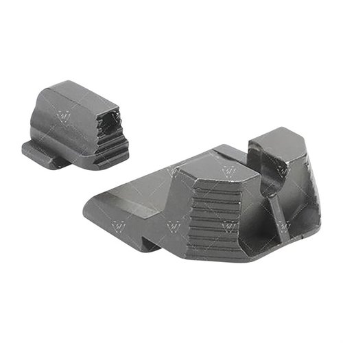 Strike Iron Sights för Smith & Wesson M&P9 erbjuder en hög siktbild med co-witness för rödpunktsikte, anpassningsbart och tillverkat av hållbart SUS630 rostfritt stål.