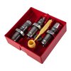 PACESETTER RIFLE 3-DIE SET för 22/250 Ackley Improved inkluderar Full Length Sizing Die, Bullet Seating Die, Factory Crimp Die och instruktioner för enkel omladdning.