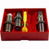 Lee Steel 3-Die Pistol Set för 7.62 Tokarev inkluderar Full Length Sizing Die, Bullet Seating Die och Powder Through Expanding Die, perfekt för noggrann omladdning.