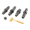 Välj detta dieset för maximal mångsidighet med full längd-resizing die, Collet Neck sizing die, Easy Adjust Dead Length Bullet Seating Die och Factory Crimp Die.
