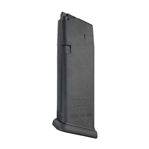 .45ACP magasin för Glock® 21 och 30 med 13 skott. Tillverkat av DuPont™ Zytel® polymer med stålinsats för hållbarhet. Made in US.