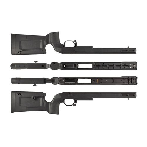 TIKKA T3X Bravo Chassis erbjuder komfort, modulär design och precisionsmaskinerad bedding för optimal prestanda, perfekt för CTR-mags.