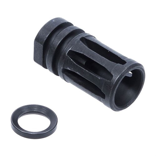 AR-15 A2 Compensator Kit 5.56mm, 1/2"-28 minskar rekyl och förbättrar skottkontroll, vilket ger en mer exakt och stabil skjutupplevelse.