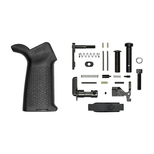 Aero Precisions AR-15 MOE Lower Parts Kit utan fire control group erbjuder högkvalitativa komponenter och Magpul-grip för anpassning och prestanda.