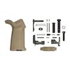 Aero Precisions AR-15 MOE Lower Parts Kit utan fire control group erbjuder högkvalitativa komponenter för att bygga din AR15, med Magpul MOE Grip i FDE.
