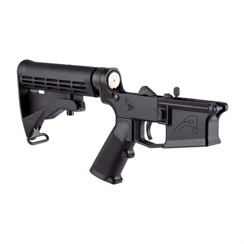 M4E1 Complete Lower Receiver är den perfekta grunden för din AR-15 byggsats, med A2 Grip, M4 Stock och mil-spec delar för högsta kvalitet och prestanda.