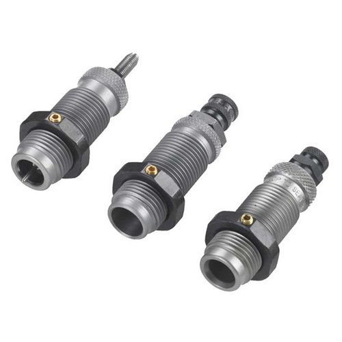 RCBS 38 Super Carbide 3-Die Set erbjuder en komplett lösning för att storleksanpassa, expandera och sätta kulor, utan behov av smörjmedel.