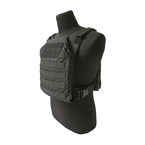 Grey Ghost Gears Minimalist Plate Carrier erbjuder lätt konstruktion, diskret ficka, och plats för 10x12 hårda plattor, perfekt för mobilitet och skydd.