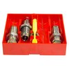 Detta PISTOL CARBIDE 3 DIE SET för 38 SPECIAL innehåller Carbide Full Length Sizing Die, Bullet Seating Die och mer, utan behov av sizing lube.