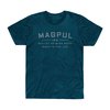MAGPUL GO BANG PARTS CVC T-SHIRT BLUE STONE HEATHER SMALL