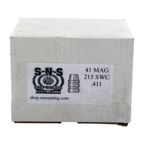 .41 kaliber gjutna pistolkulor med 215GR SWC och högkvalitativ legering ger konsekvent precision och ekonomiskt pris. 500 stycken per låda.