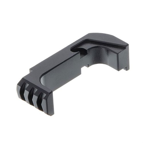 Tyrant Designs Extended Magazine Release för Glock ger snabb och säker magasinutmatning med ergonomisk design, utan verktyg för installation.