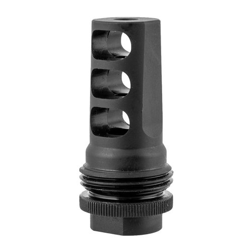 Den 3-portiga AR-15 ASR Muzzle Brake 5.56 från SilencerCo minskar kännbar rekyl och mynningens klättring, och är kompatibel med ASR-monteringssystem.