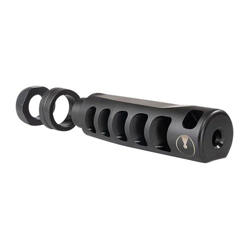 APOLLO S 5.56 compensator erbjuder extrem rekylreduktion och mindre upplevd blast, med en 5-port design för en smidig skottupplevelse och enkel installation.