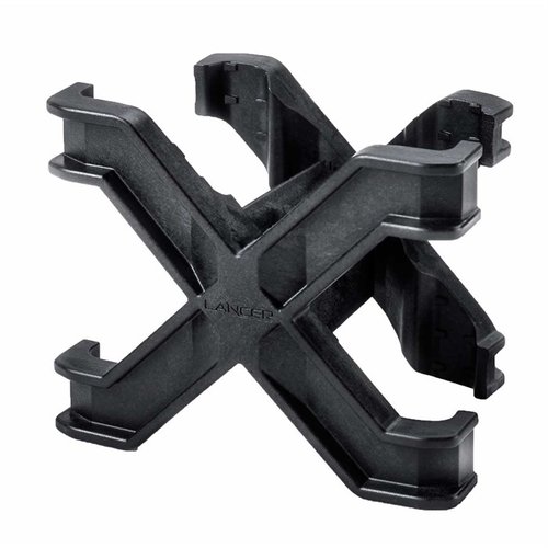Lancer Systems MPX Magazine Coupler gör det enkelt att fästa två magasin sida vid sida, vilket säkerställer en snabb omladdning och tydlig visning av patronantal.