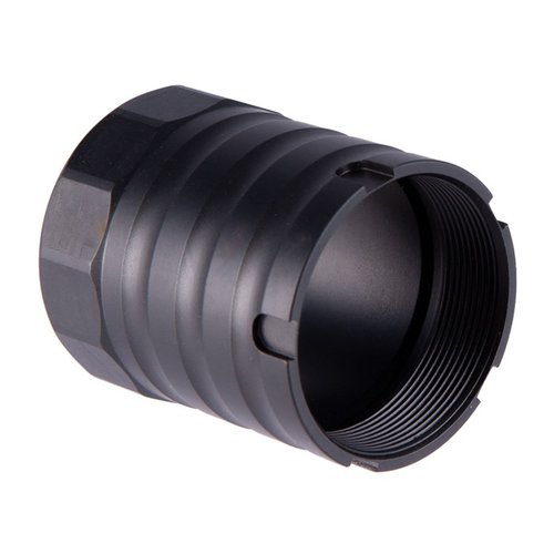 JMACs BDS Blast Diversion Shield minskar sidoblast och concussion genom att rikta bort trycket framåt, kompatibel med RRD-2C X och olika suppressor adapters.