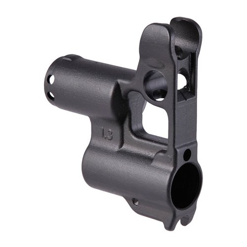 GAS BLOCK COMBO med detent hole, perfekt för Pistol, SBR och Rifle byggen. Passar 0.591" gasblock och har inbyggd rengöringsstångshållare.