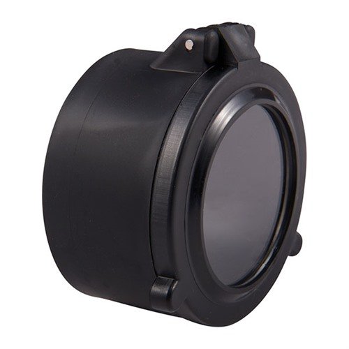 BLIZZARD SCOPE LENS COVERS har fjäderbelastade lock som snabbt öppnas för enkel siktning, och hållbara polymerlinser som skyddar mot väder och smuts.