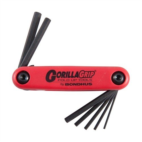 Bondhus Gorilla Grip® FOLD-UP WRENCH SETS erbjuder hållbara och kompakta verktyg med ergonomiska handtag, perfekta för smidig förvaring och användning.