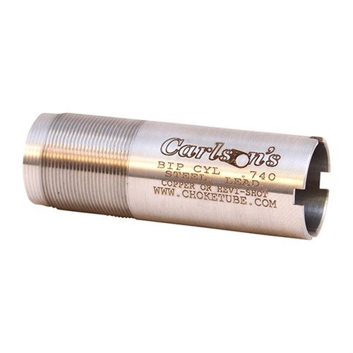Carlsons 12GA Invector Plus choke tubes i rostfritt stål ger hållbarhet och prestanda för olika hagelgevär, inklusive Browning Invector Plus.