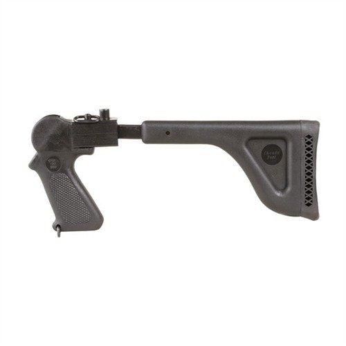 Tålig Zytel-fällstock gör din lätta T/C-rifle kompakt nog att passa i ryggsäcken, med stabilt stålmontering och en ergonomisk pistolgrepp för bättre skytte.
