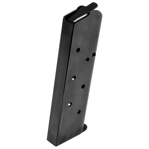 Denna 1911 GOVERNMENT/COMMANDER 8-RD MAGAZINE passar perfekt för 1911 Commander och Government-modeller, vilket ger pålitlig prestanda och hög kapacitet.
