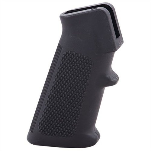 Den svarta polymerpistolen från COLT erbjuder ett ergonomiskt grepp för AR-15/M4, vilket ger bättre kontroll och komfort under skytte.