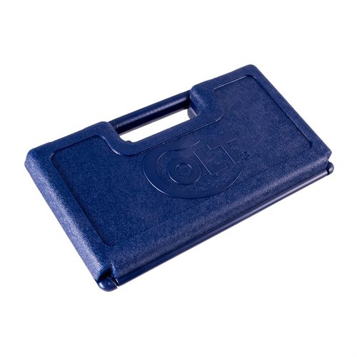 Skydda din Colt med denna blå HANDGUN STORAGE CASE. 🛡️ Passar alla Colts pistoler och revolvrar, perfekt för säker förvaring.
