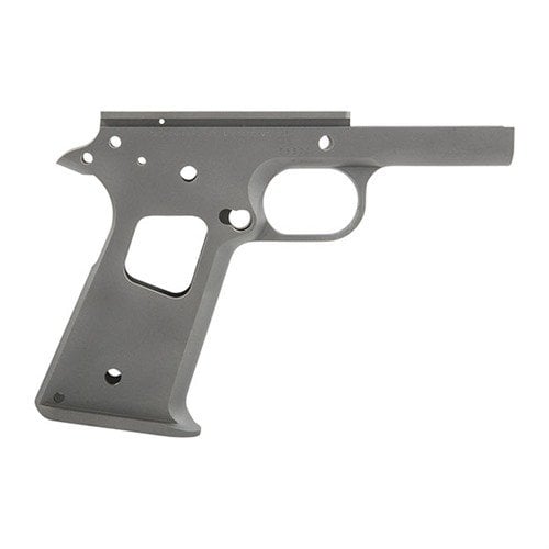 Bygg din egen 1911 med en högkvalitativ receiver i kolstål, perfekt passform och snabb magasinbyte, idealisk för tävling och anpassning.
