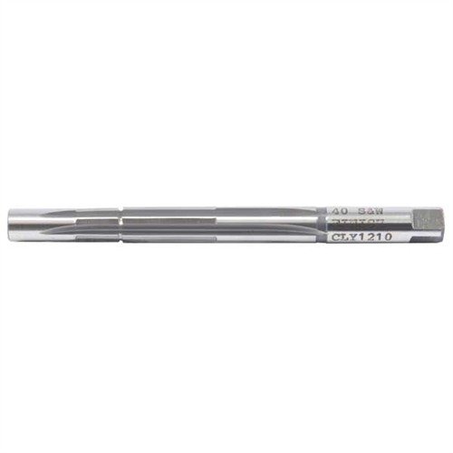 Clymer Pistol Chambering Reamers i M-7 High-Speed Steel ger precision och hållbarhet för professionella gunsmiths, perfekt för .40 S&W och andra kalibrar.